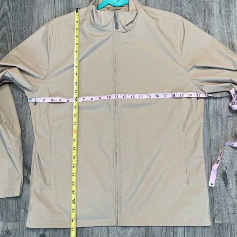 Brooks Brothers Men's Polyester Full Zip Lightweight Rain Jacket Size Medium - Picture 2 of 13